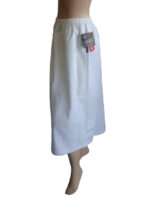 Cafe stretch Cotton Gored Skirt (Black, White, Purple or Sand) - Image 2
