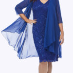 Layla Jones Lace Dress (Royal and Navy)