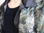 Crushed Satin Trim Jacket - Image 3
