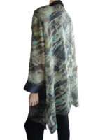 Crushed Satin Trim Jacket - Image 5
