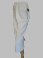 Cafe Stretch Denim Skirt in denim, black & white - Image 4