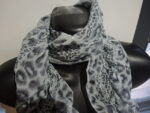 Animal Print Chiffon Scarf