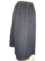 Cafe Denim Skirt (sizes 12 - 34) Blue or Black Denim - Image 2