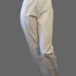 Cafe White Stretch Cotton Drill Pull on Pants